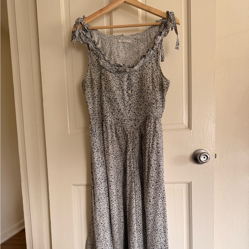 Doen Blue Floral Maxi Dress